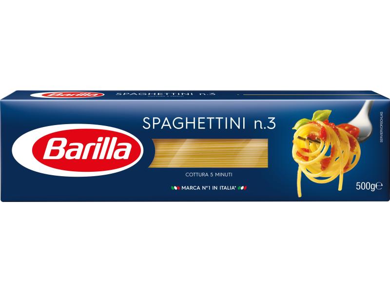 Barilla Teigwaren Spaghettini n.3 500 g Teigwaren aus Hartweizengriess
