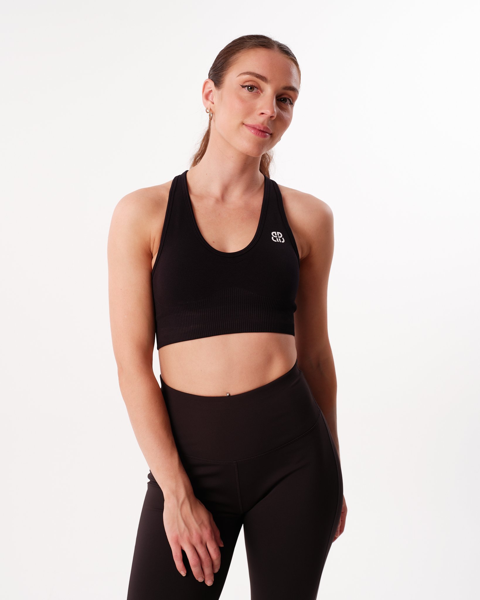 Bumpro SETT Hero High Rise Flare Pants &amp; Hyper Bra Black Beauty