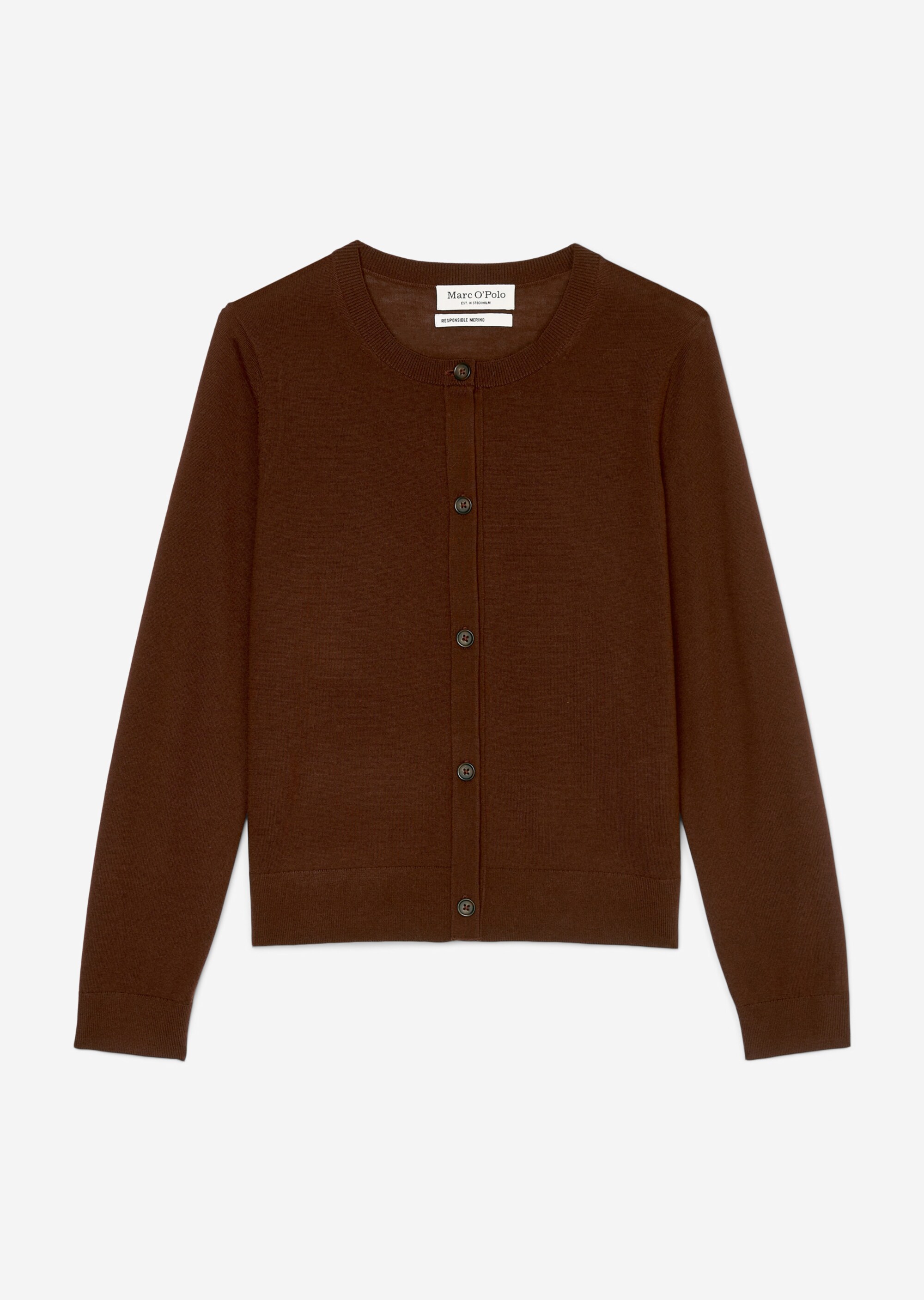 Feinstrick-Cardigan regular aus exklusiver Merinowolle
