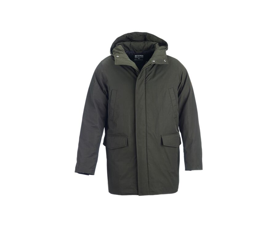 Parka hiver homme doublée plumes Vert Foncé - SOREN III
