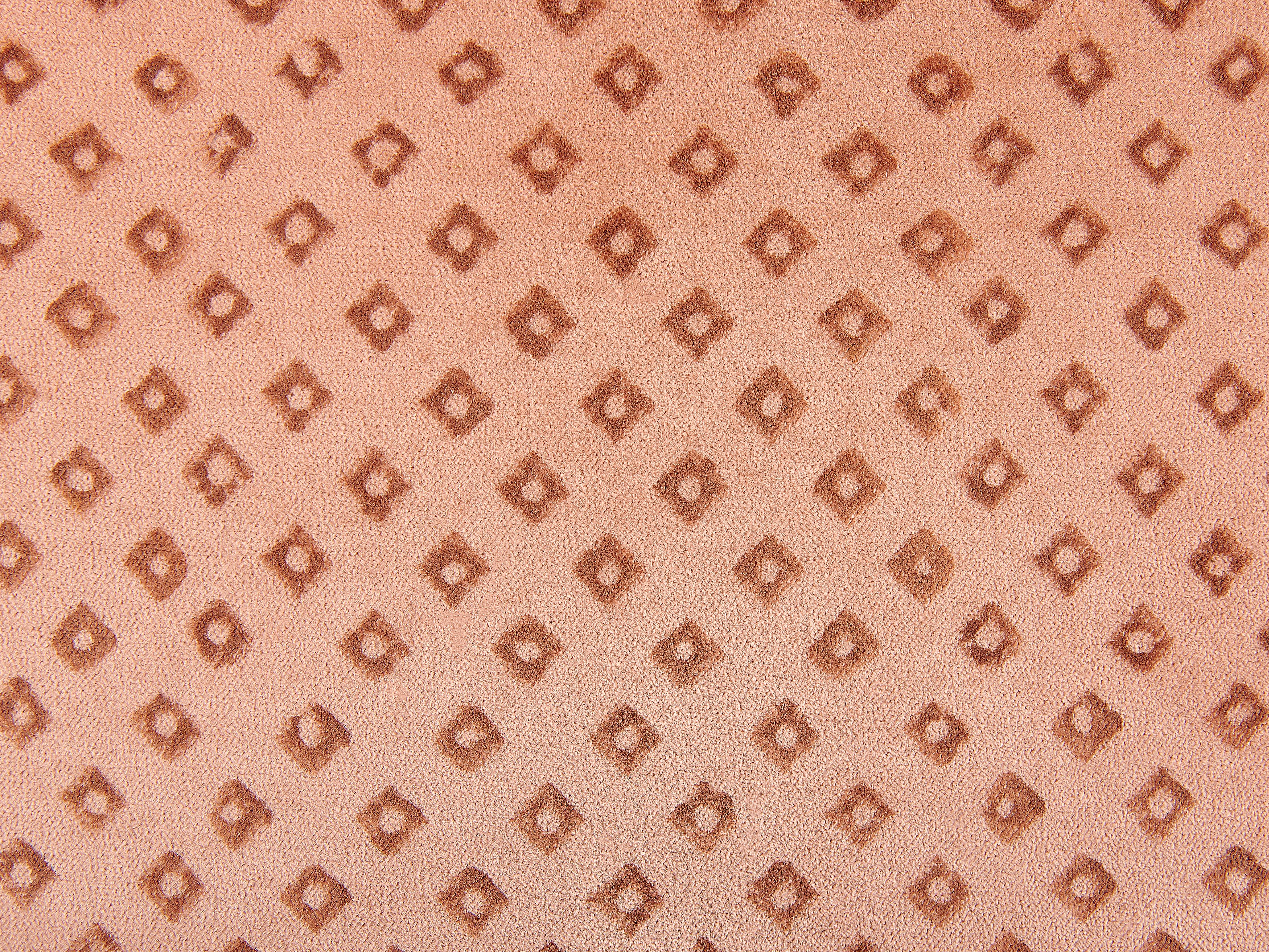 Set van 2 sierkussens RHODOCOMA Fluweel 45 x 45 cm Roze geometrisch patroon