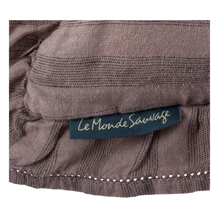 Le Monde Sauvage Housse de coussin Sandhills volantée | Violet