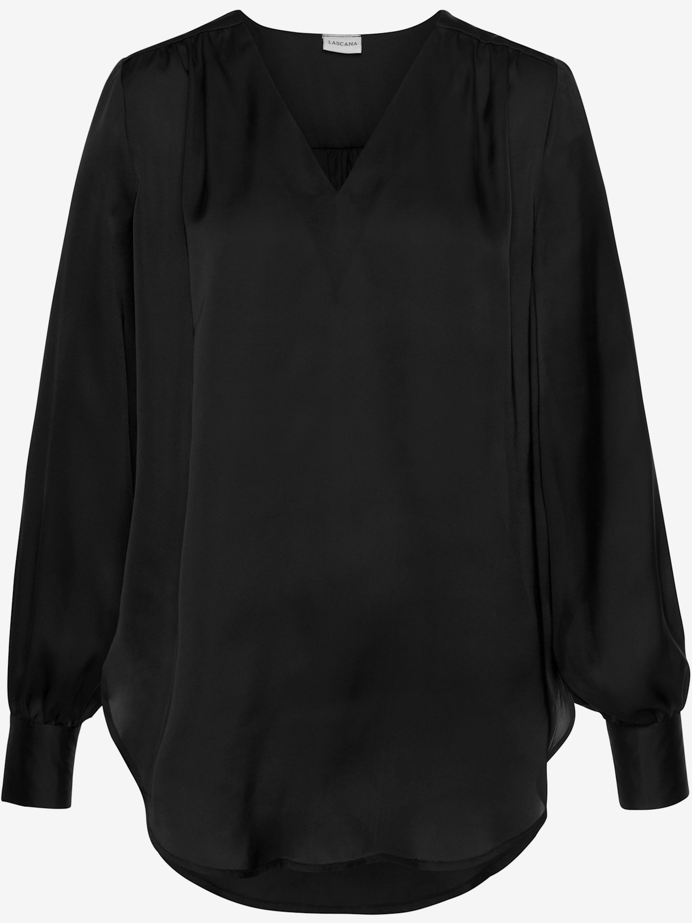 Chemisier en satin fronces tendance à l'épaule