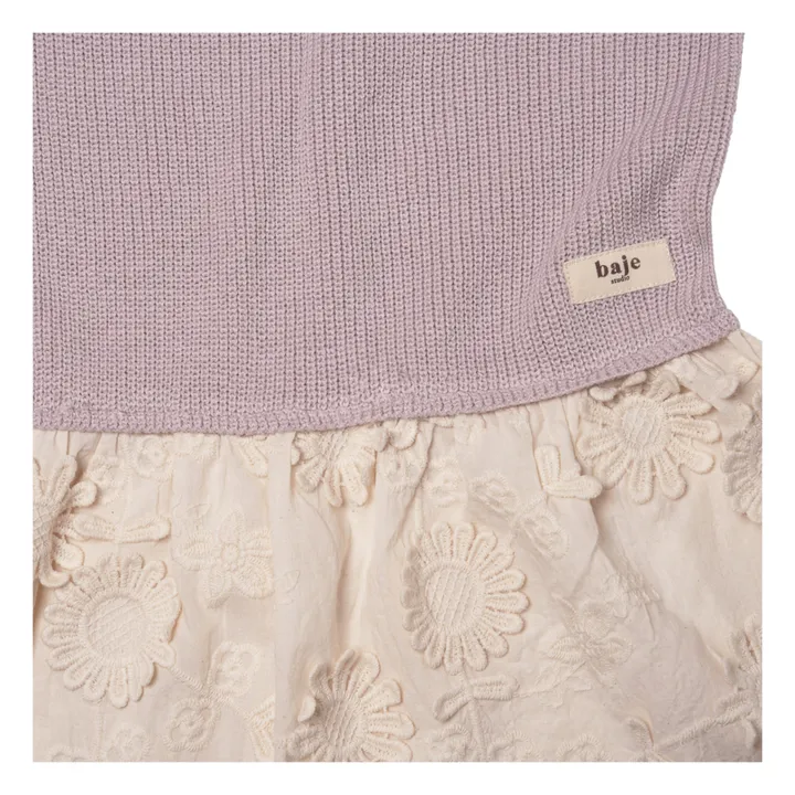 Baje Studio Robe Mesi Brodée | Lilas