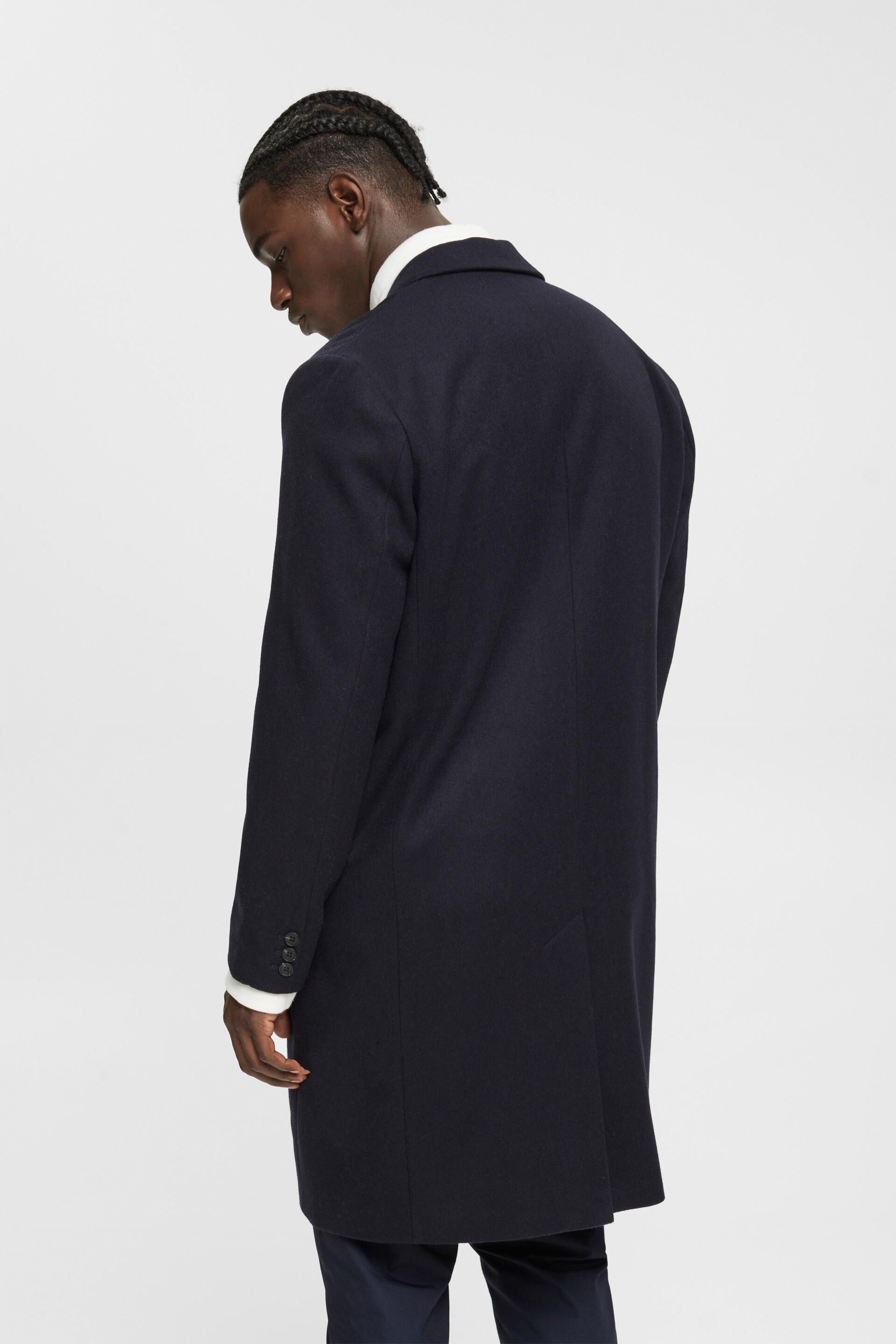 Manteau à teneur en laine