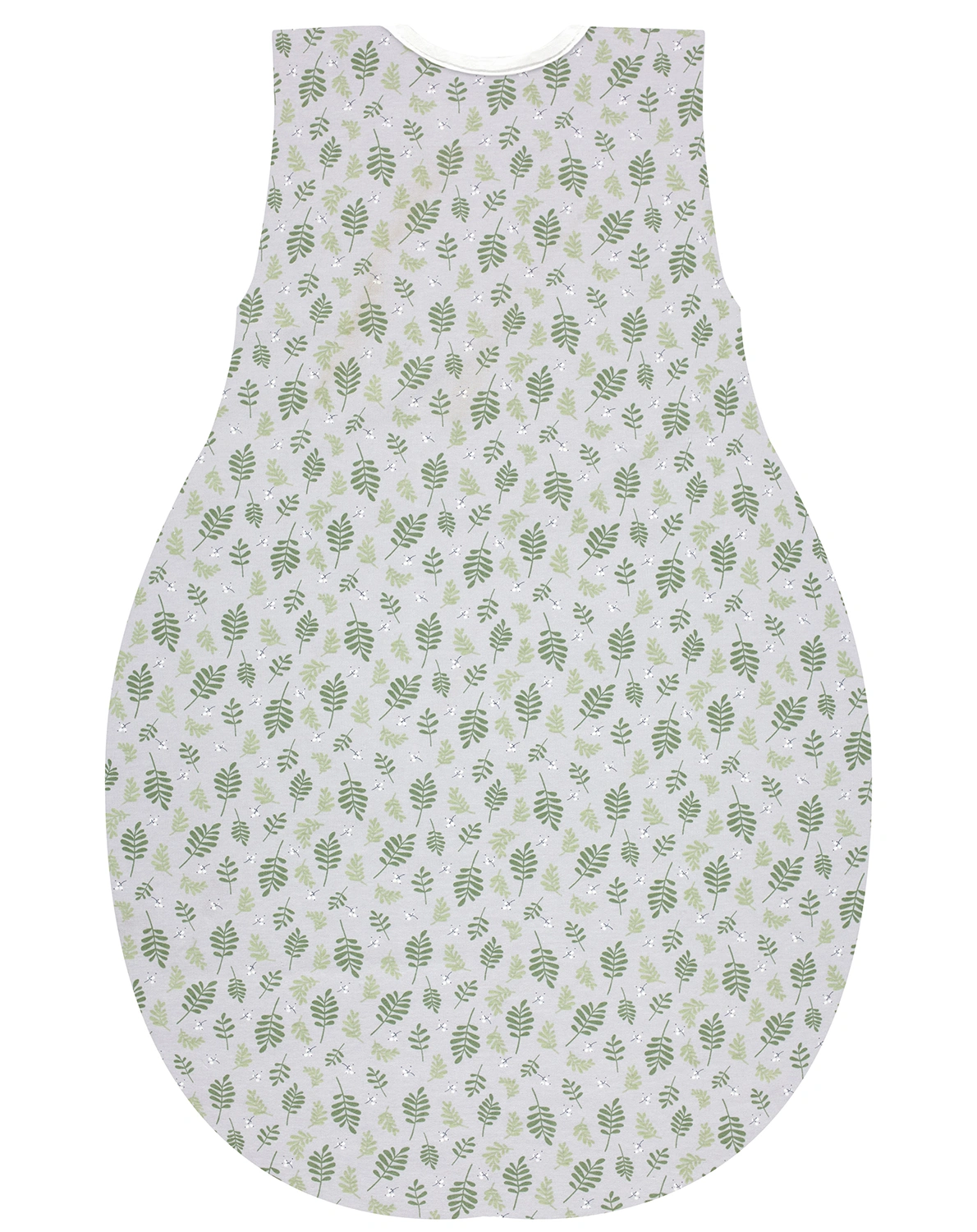 Kugelschlafsack MOLTON – DRIFTING LEAVES in grau/grün