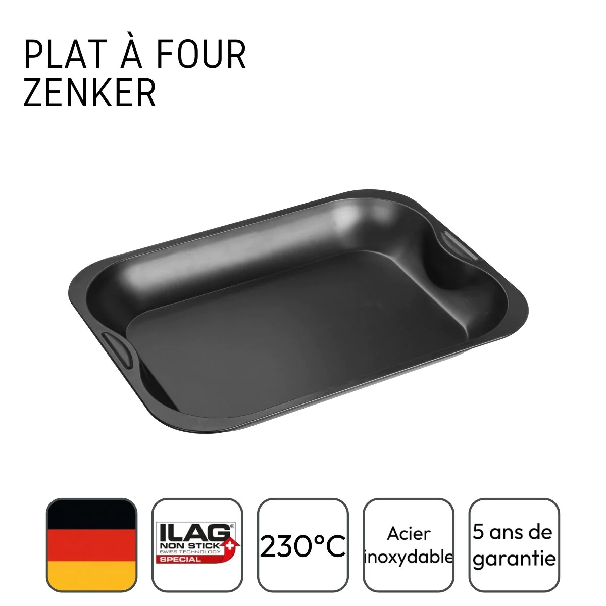 Plat à four rectangulaire 40 x 30 cm Spécial Cooking Zenker