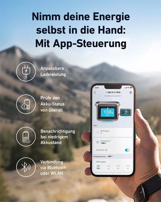 Anker SOLIX BP1000 Erweiterungsakku 1056Wh LFP geeignet für Anker SOLIX C1000
