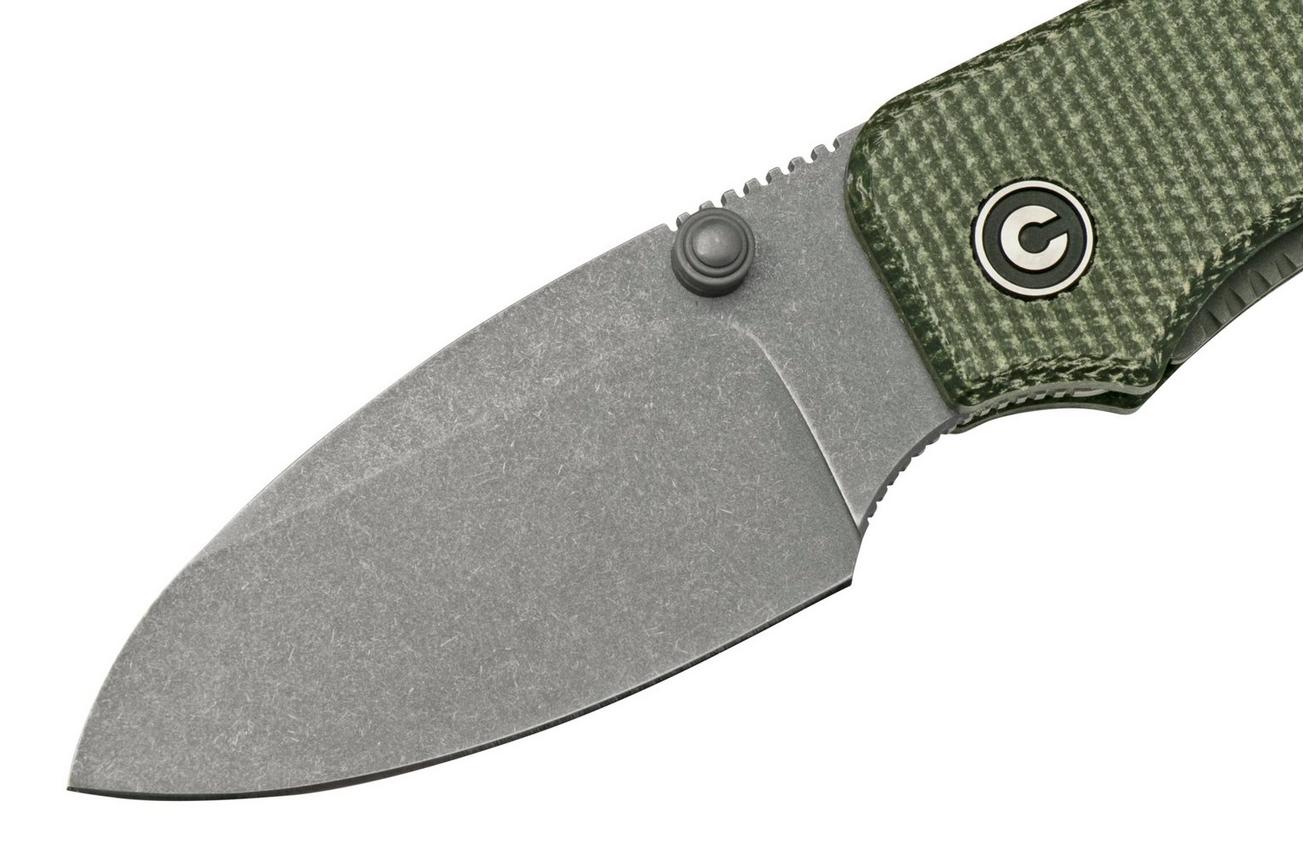 Civivi Baby Banter C19068SB-1 Green Micarta, Grey Stonewashed zakmes, Ben Petersen design