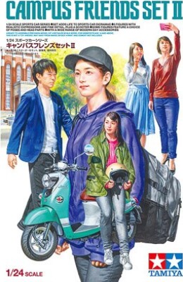 Tamiya - Campus Friends Set 2 - Model Figurer - 1:24 - 24356