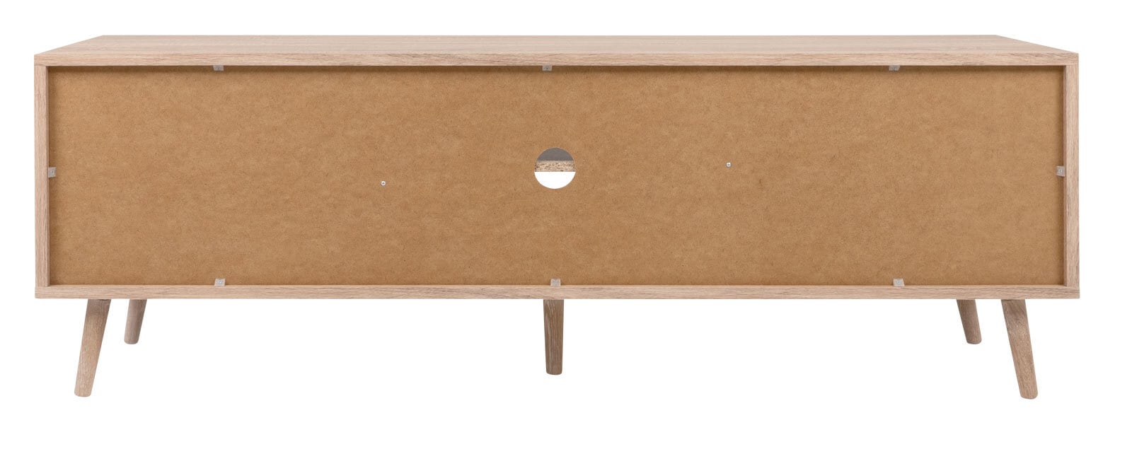TV-Lowboard BALI 150 x 52 cm Sonoma Eiche/ Rafia Geflecht