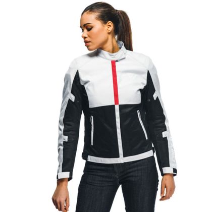 Blouson Dainese RISOLUTA AIR TEX LADY - Gris / Rouge