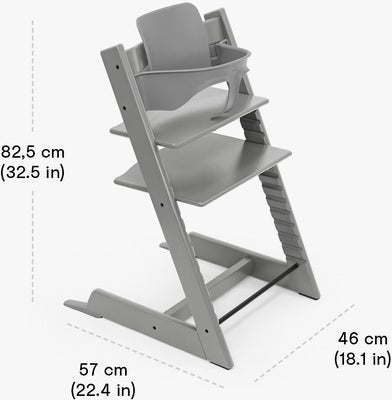 Stokke Tripp Trapp Matstol Bundle, Storm Grey
