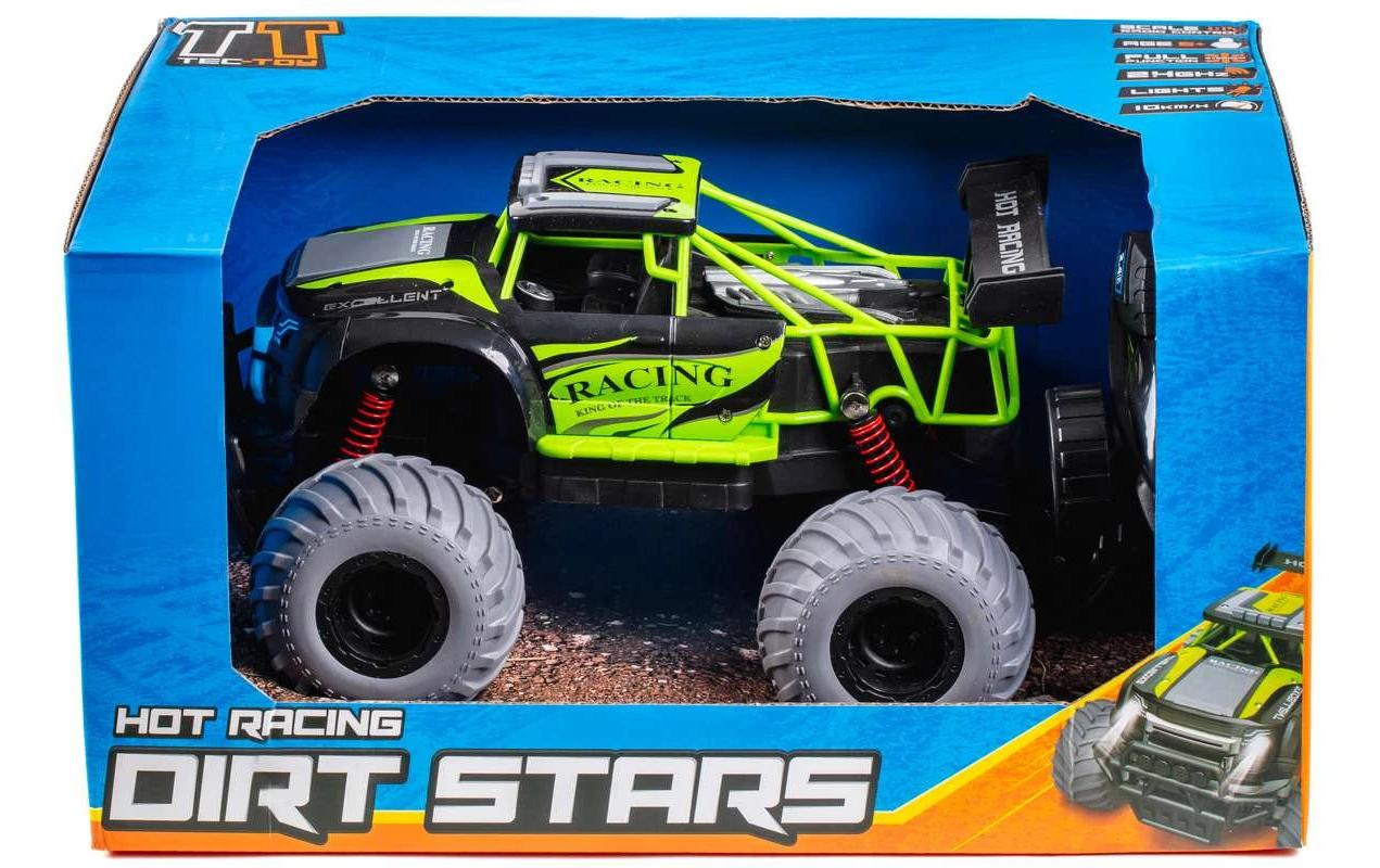 Monster Truck Hot Racing Grün, 1:14Akku-Betriebenes RC Off-Road Auto für Kinder ab 6 Jahren