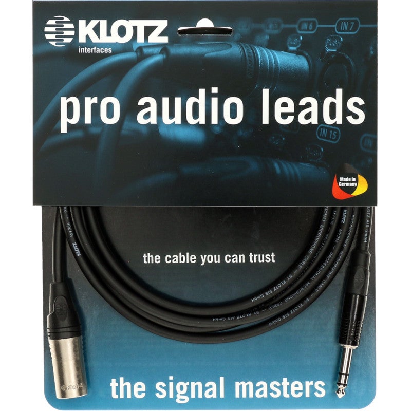 Klotz M1MS1K0750 microfoonkabel 3p XLR male - 6.35 mm jack 7.5 m