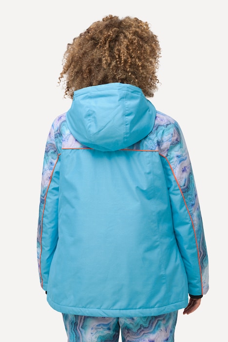 Performance-Jacke, Kapuze, wasserdicht, 2-Wege-Zipper