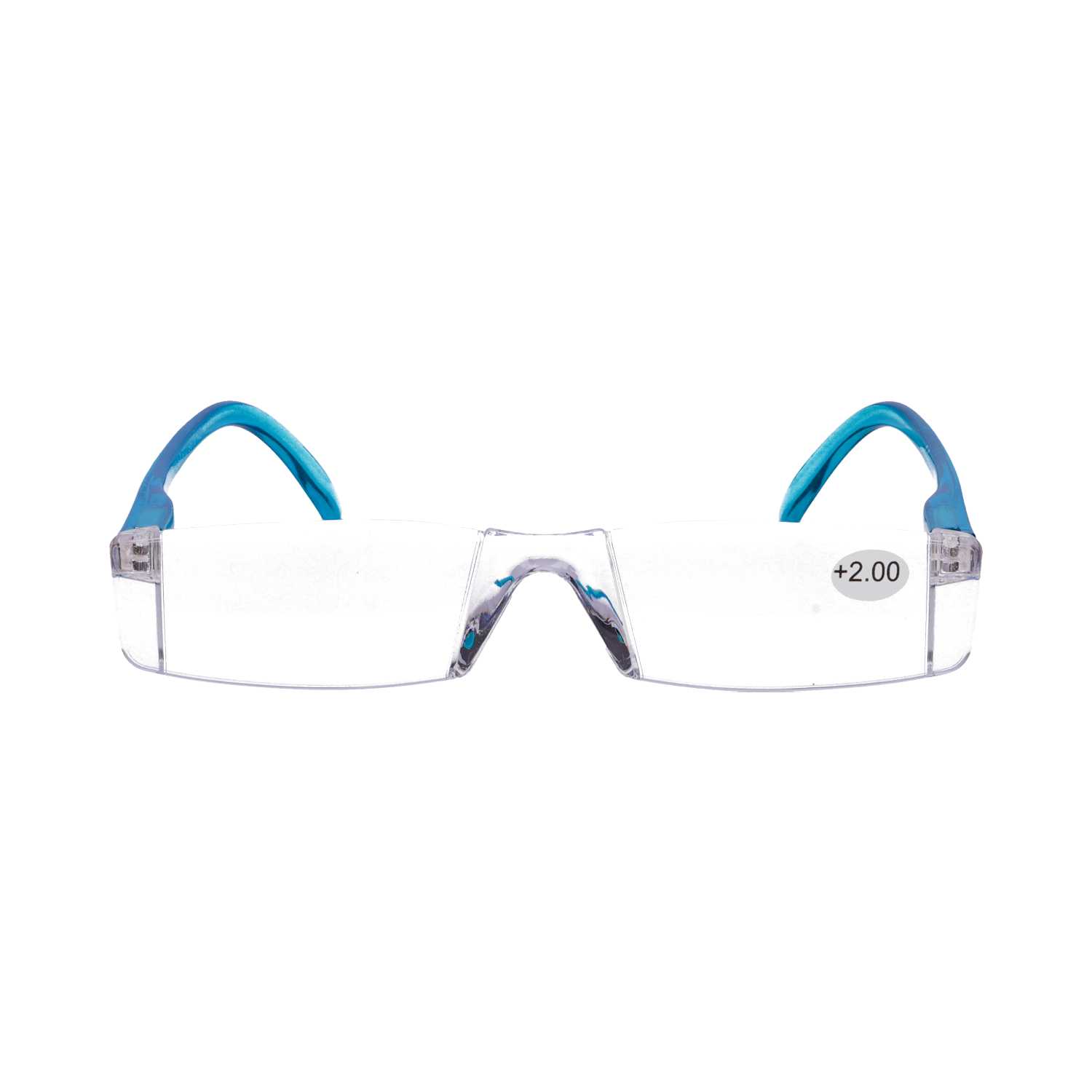 Star Optic Lesehilfe MD7 aus Kunststoff +2,0 Dioptrien klar türkis
