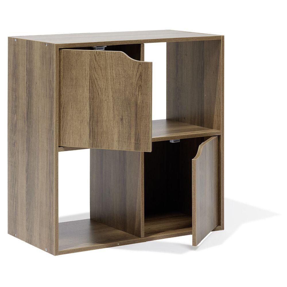 Meuble de rangement Adam 4 cases Marron 60x29,8xH60 cm