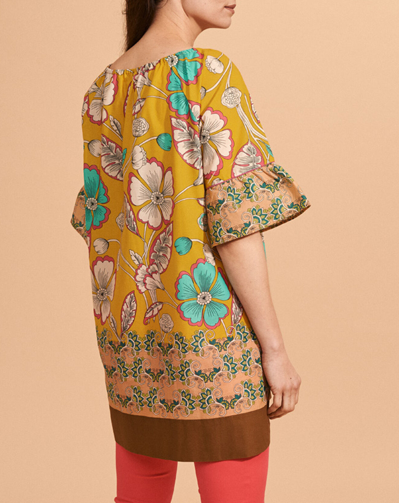 Devernois Robe tunique Roc jaune