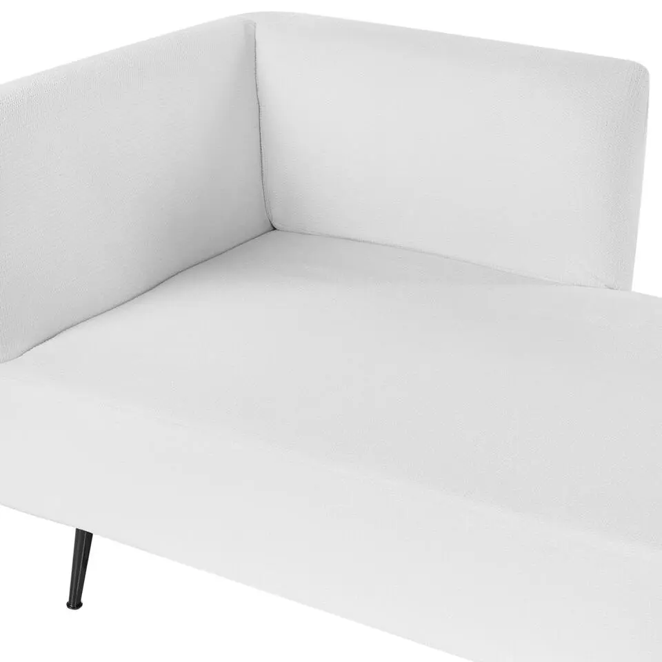 RIOM - Chaise longue - Wit - Linkszijdig - Stof