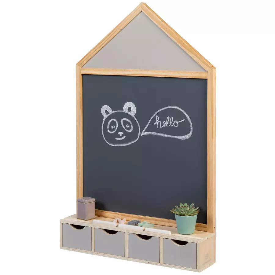 MUSTERKIND® Kreidetafel- Juncus - naturwarmgrau