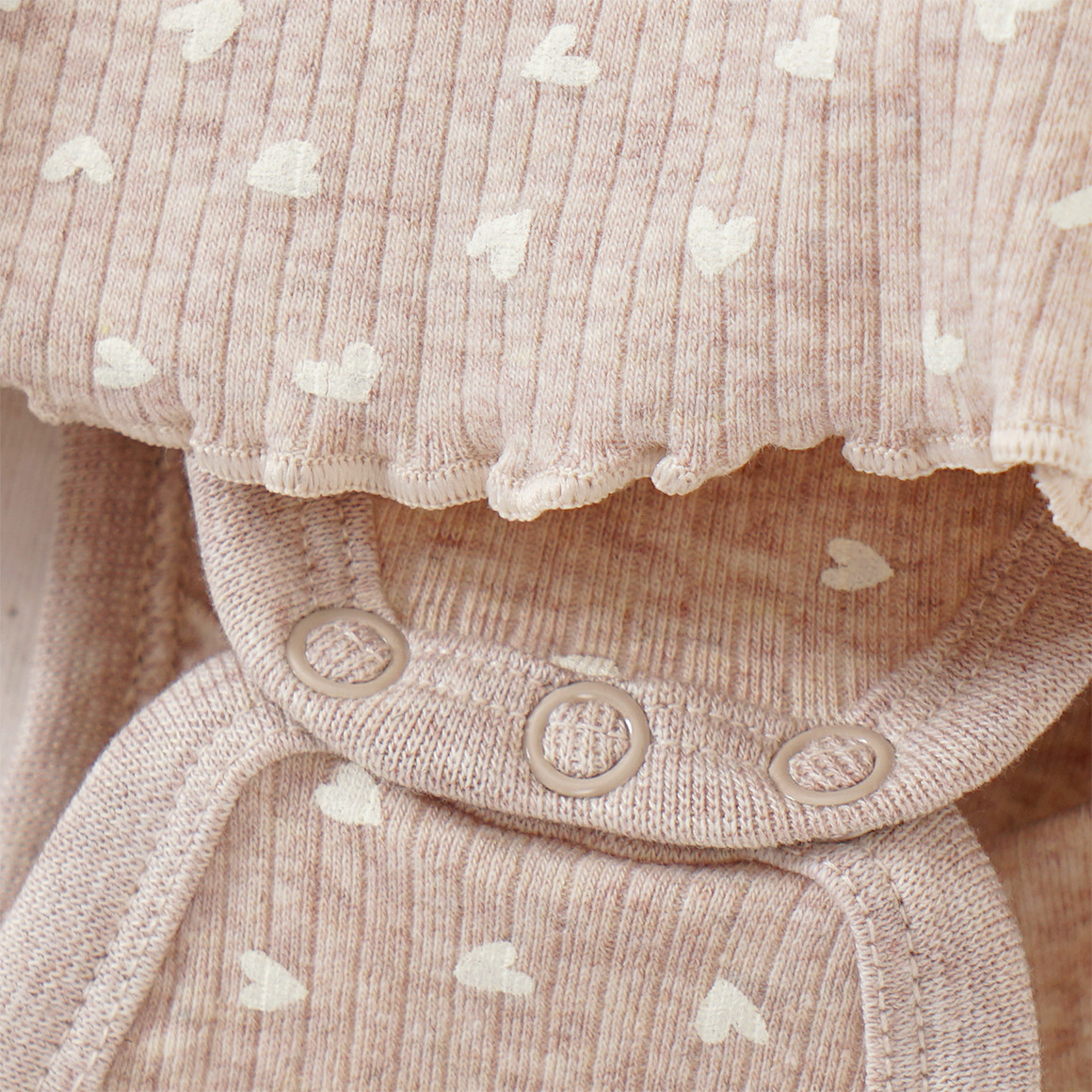 Topomini Baby Bodykleid und Leggings mit Punkten beige