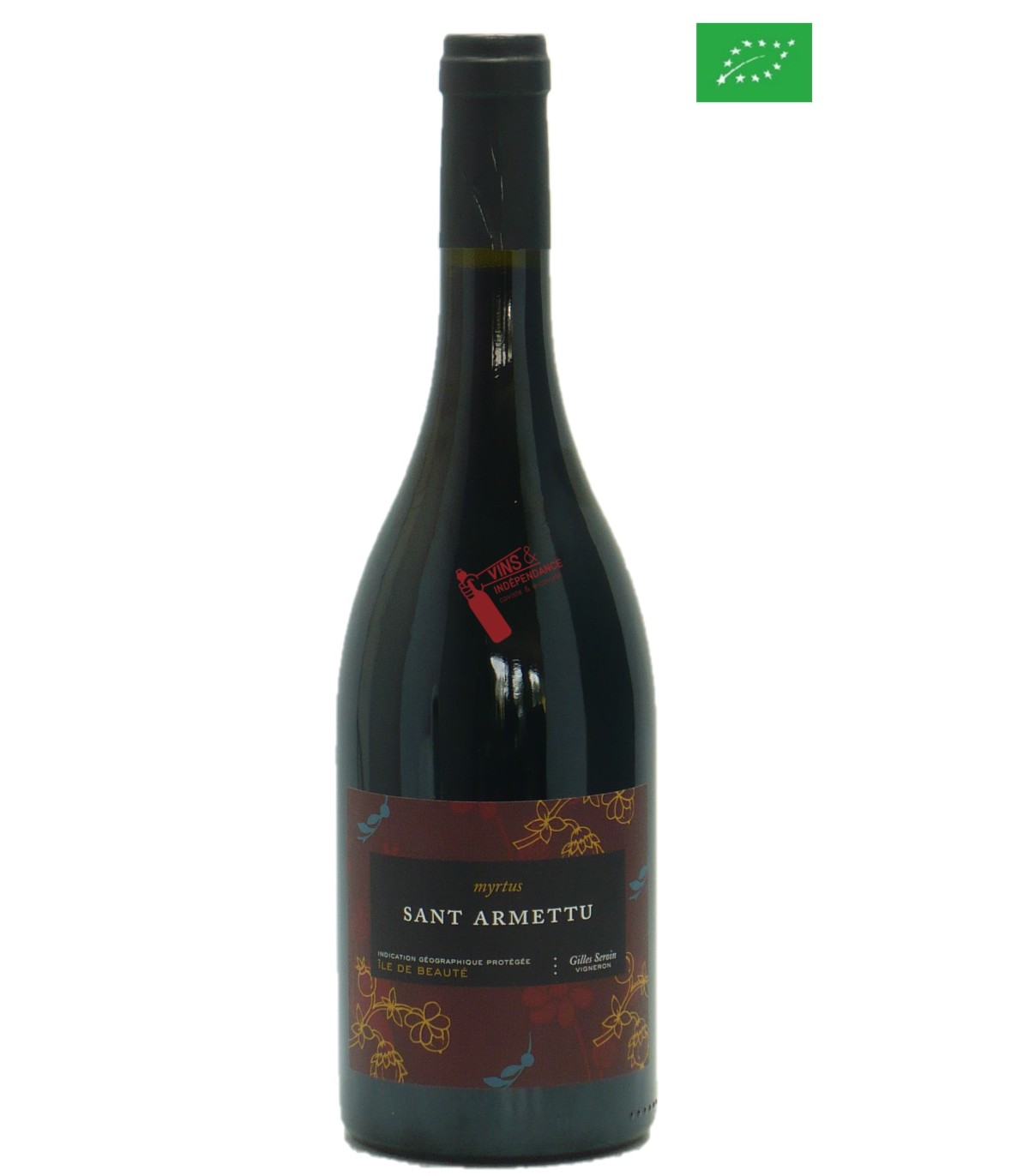 Domaine Sant Armettu ile de beaute rouge Myrtus 2021