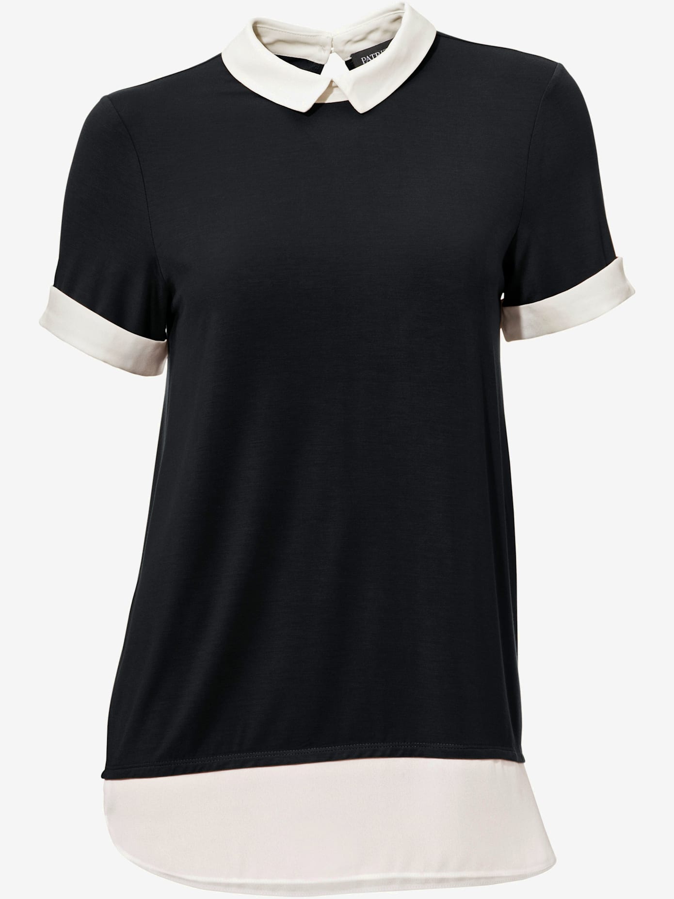 T-shirt à encolure ronde joli look 2 en 1