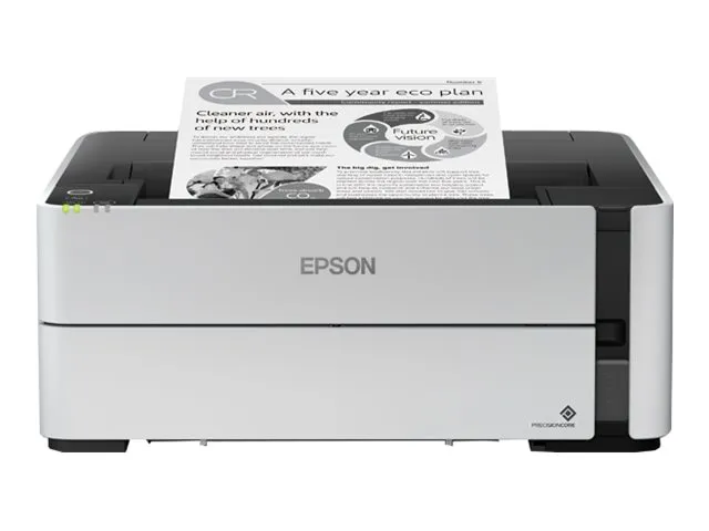 Epson EcoTank ET-M1180 - Printer - S/H - Duplex - blækprinter - kan genopfyldes - A4/Legal - 1200 x 2400 dpi - op til 20 spm - kapacitet: 250 ark - USB 2.0, LAN, Wi-Fi