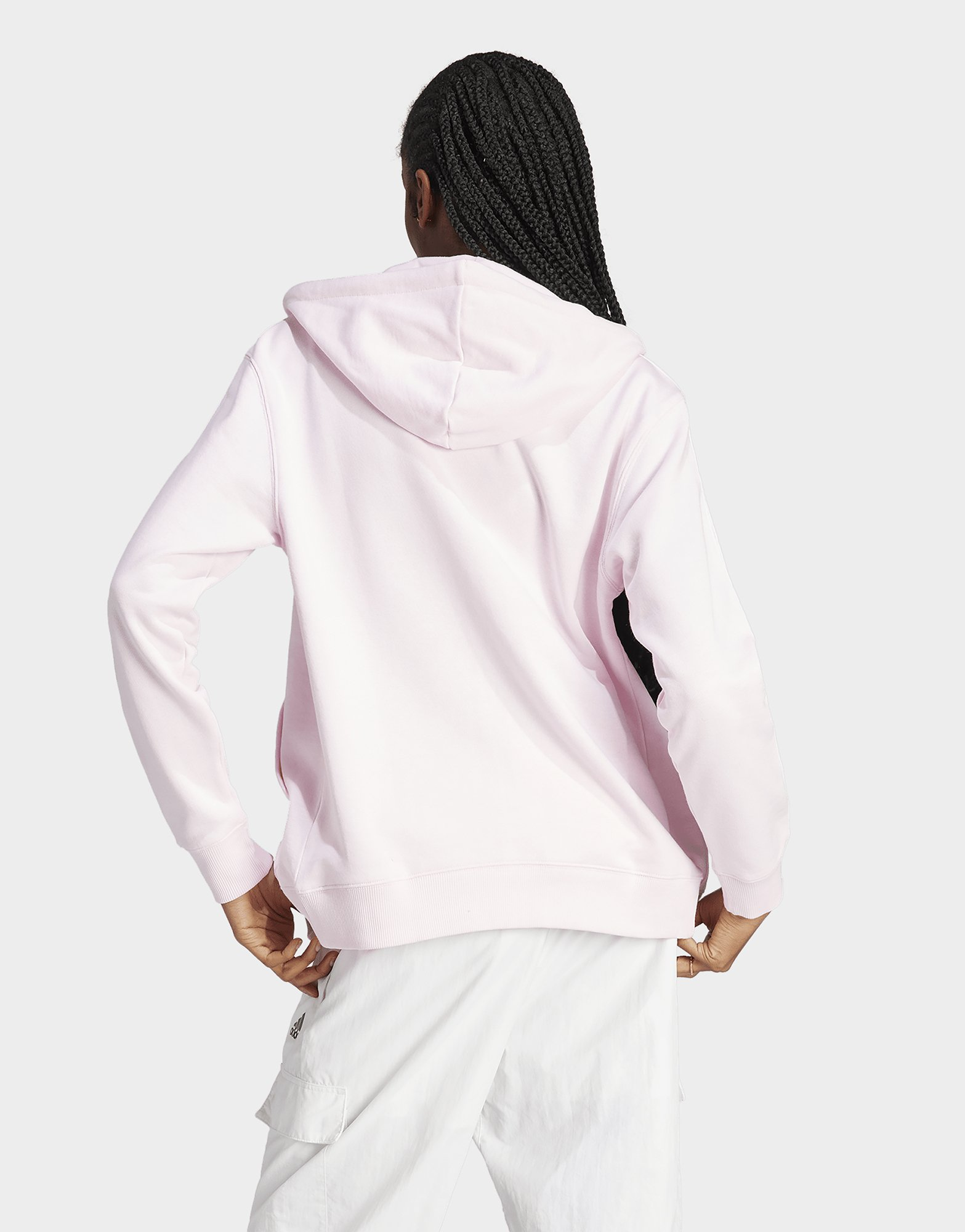 adidas Veste à capuche entièrement zippée en molleton à coupe standard Essentials 3-Stripes