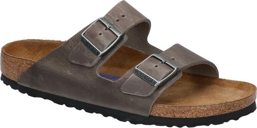 Birkenstock Slippers Unisex donkergrijs