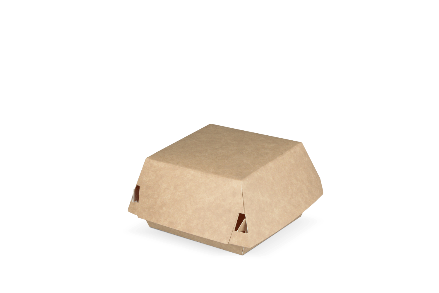 Hamburgerbakje Klein kraft/wit BIO