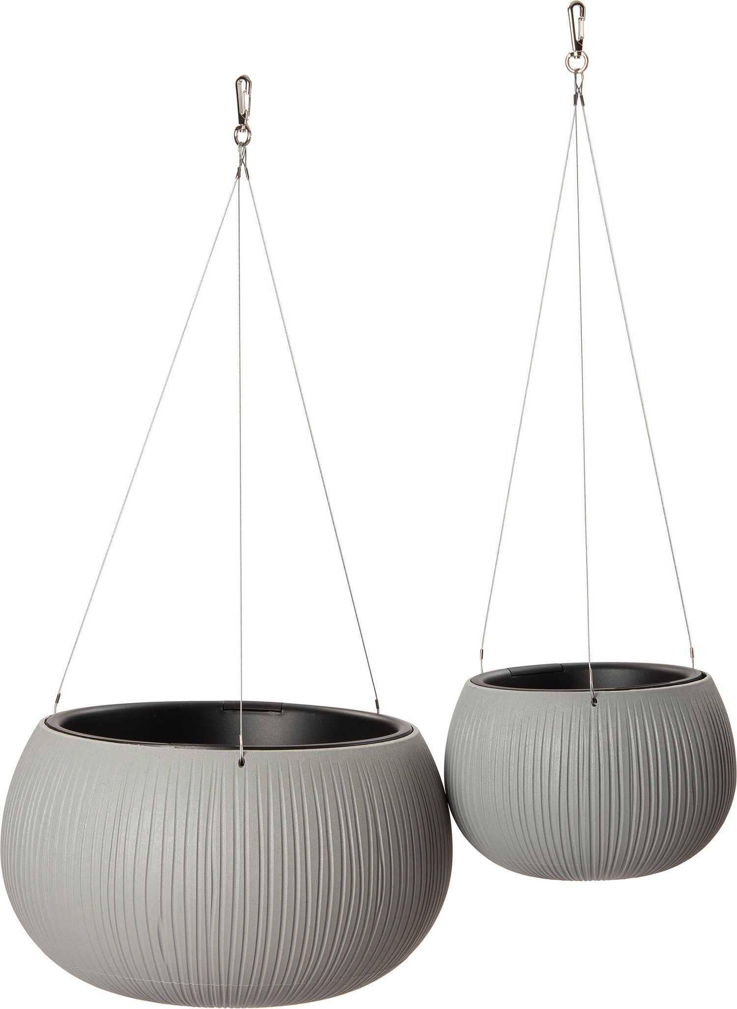 Intratuin Hangpot Joselyn grijs D 24 H 16 cm