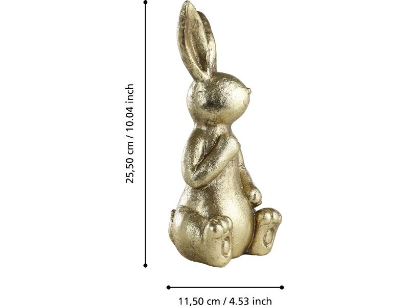EGLO Hase Chilandy 25.5 cm, Gold Hasenfigur