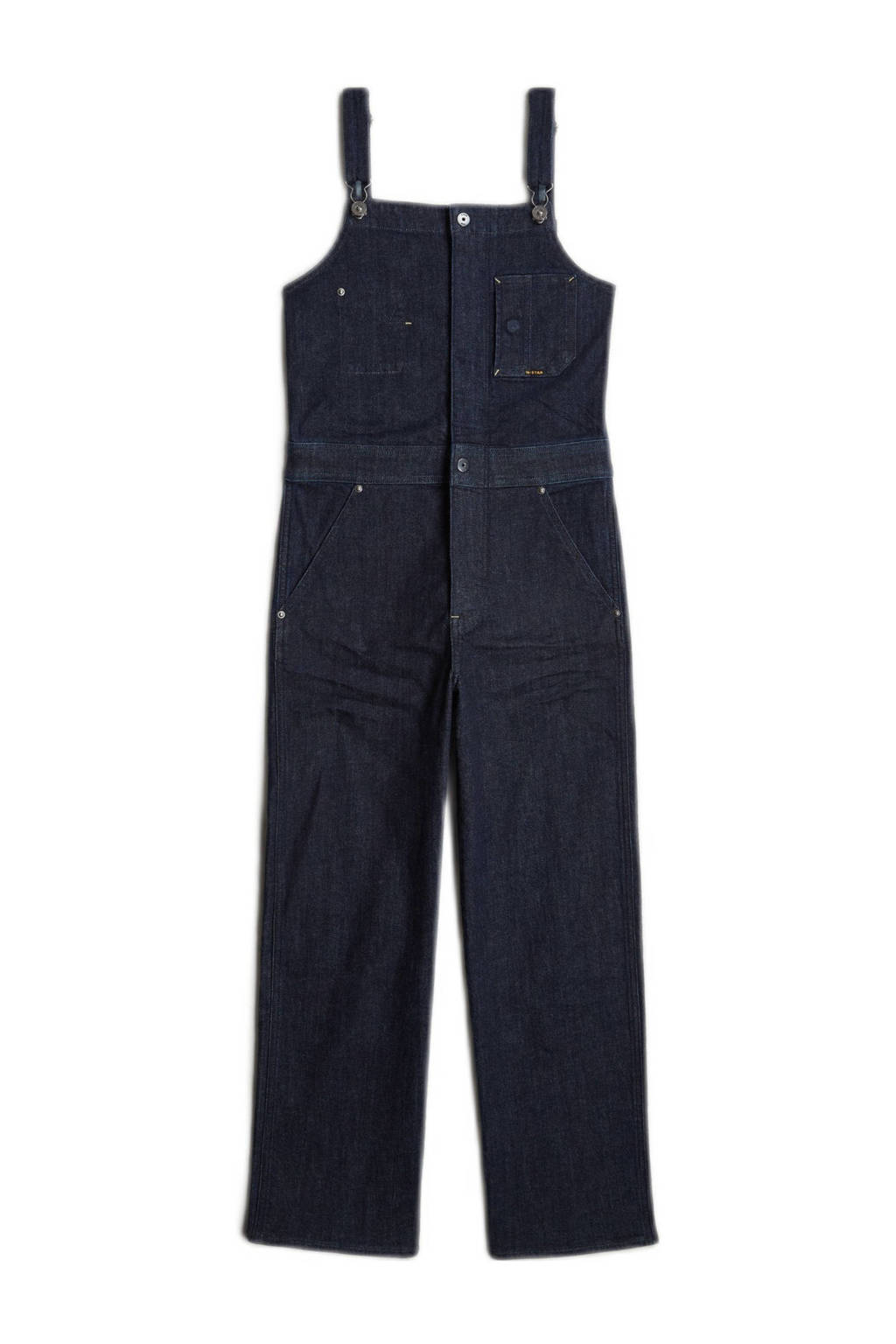 G-STAR loose fit tuinbroek Straight Leg Zip Dungaree rinsed