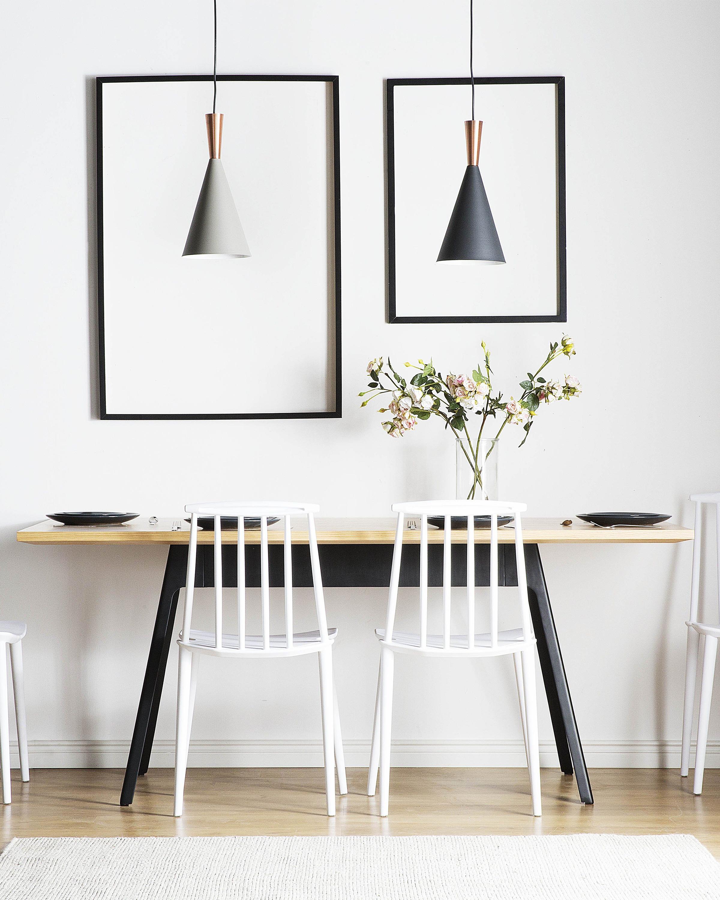 Set van 2 eetkamerstoelen VENTNOR Wit