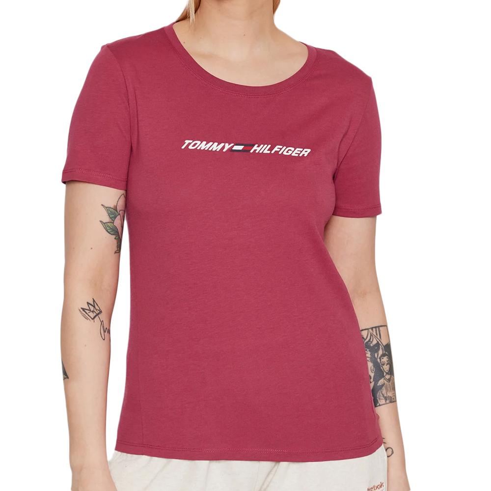 Tommy Hilfiger T-shirt Bordeaux Femme Tommy Hilfiger Graphic