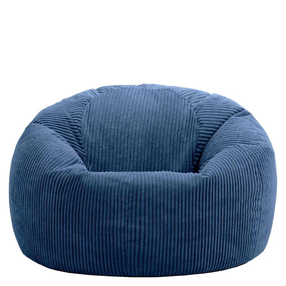 Set van 2 icon Zitzak Kingston - Corduroy Zitzak Volwassenen - Denimblauw