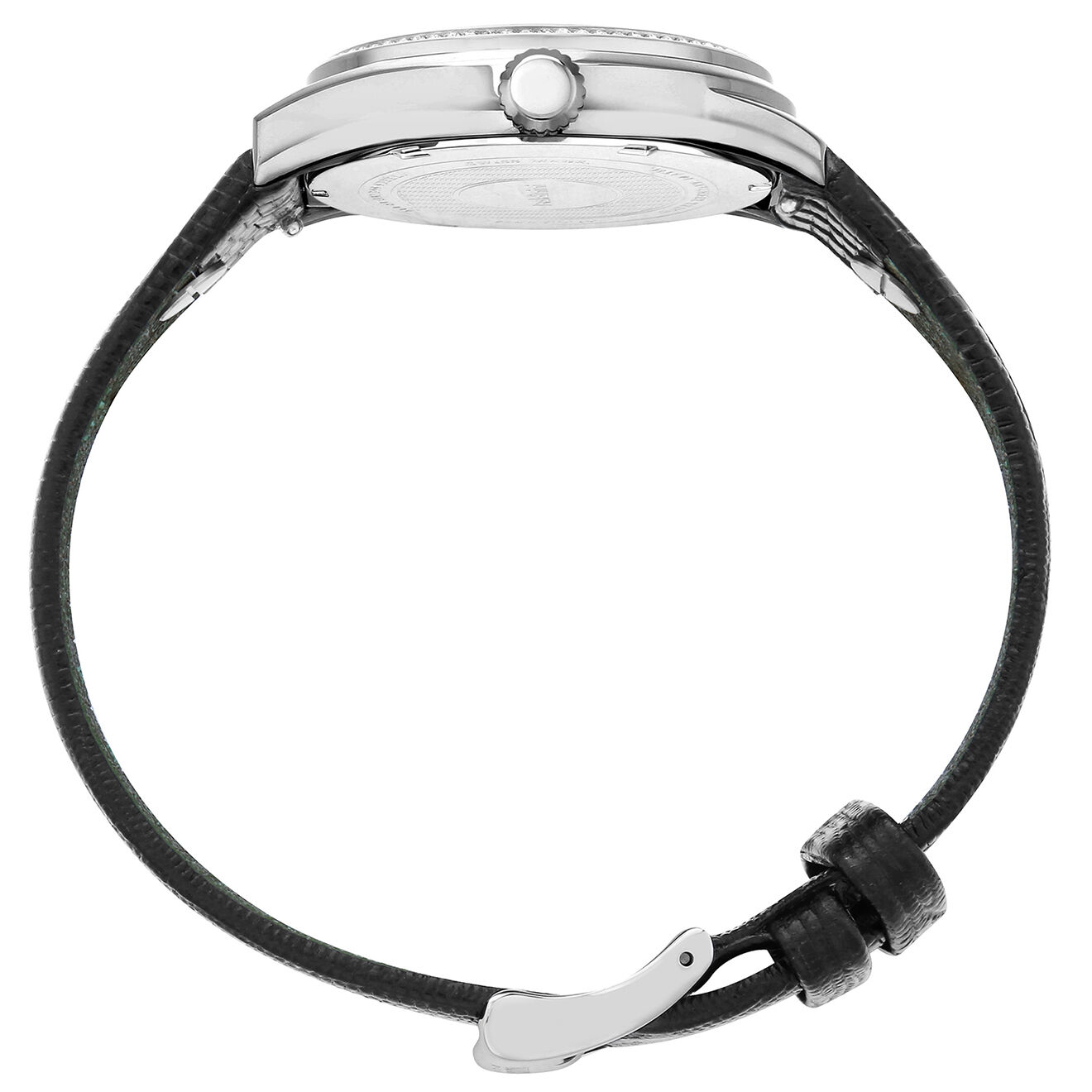 Baldinini Montre Femme en Cuir & cristaux Swarovski Adria noire