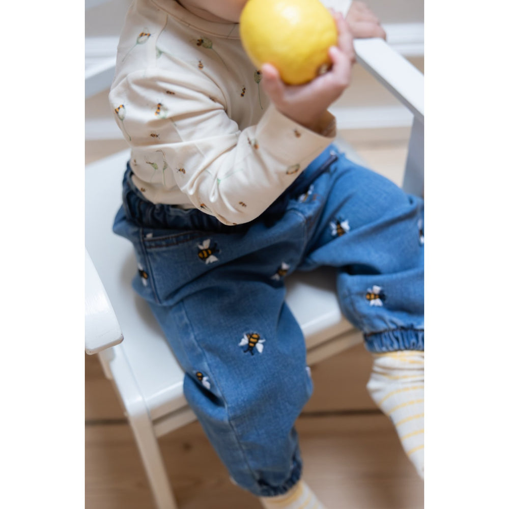 Køb Petit Piao Light Blue Denim Emb Ppjubii Denim Bukser