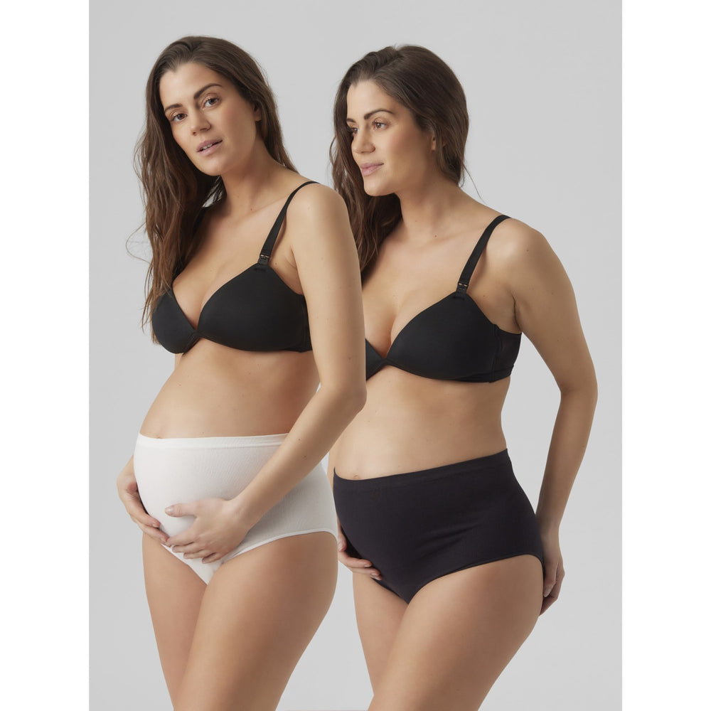 Køb Mama;licious Black Heal Bomuldstrusser 2-pack Noos