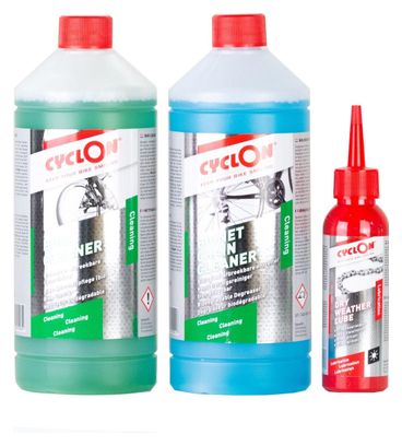 Kit d'entretien vélo Bike Cleaner 1L   Chain Cleaner 1L   Dry Weather Lube 125ml
