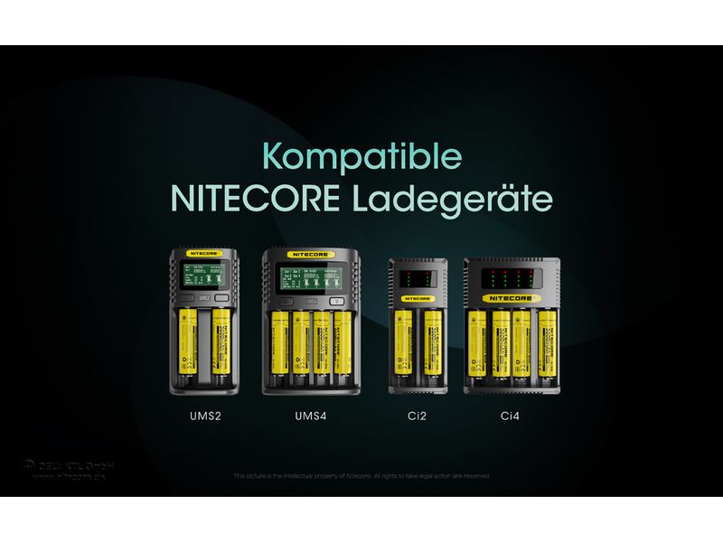 Nitecore Akku NL1836HP Li-Ion Typ 18650 3600 mAh, 1 Stück Akku