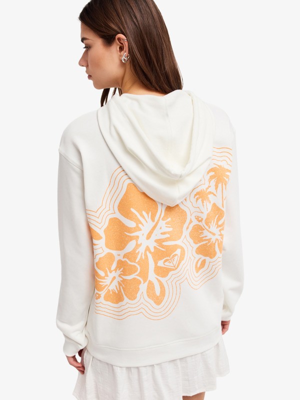 Surf Stoked Terry Vint Sweat à capuche Blanc Femme