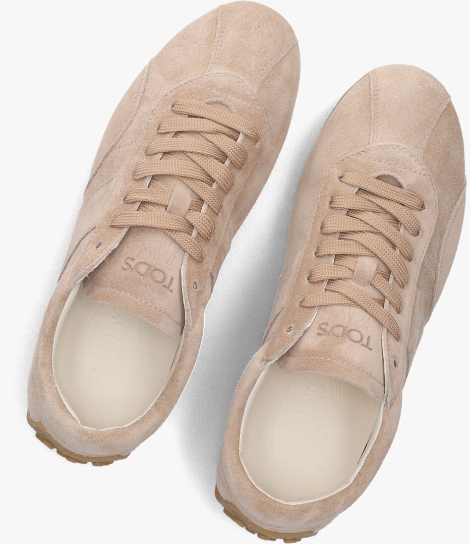 beige tod's lage sneakers sportiva 59l allacciata cuc