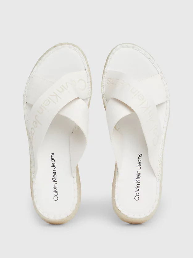 Sandálias espadrille com plataforma