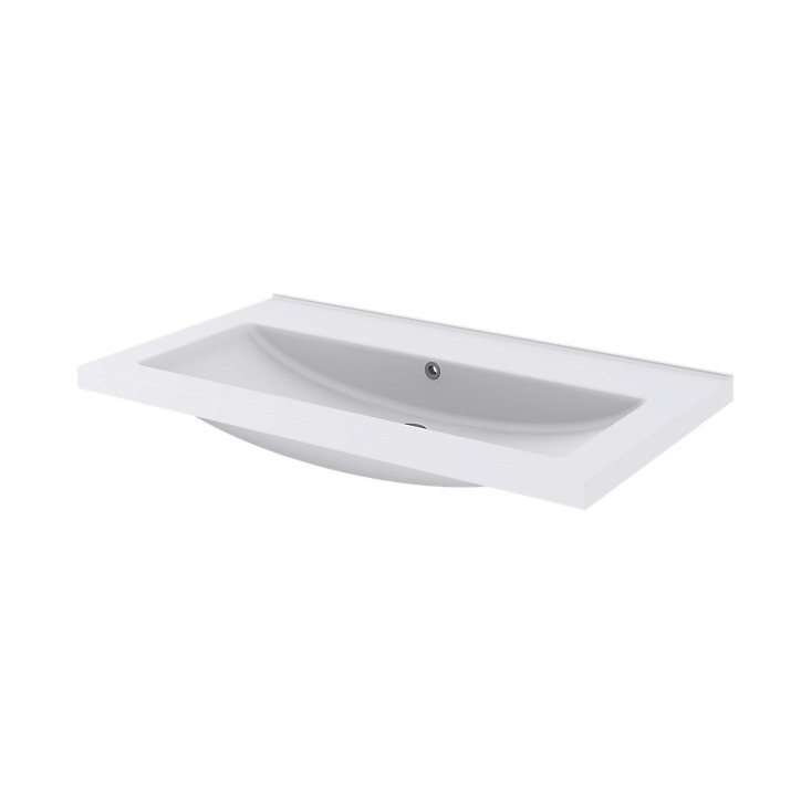 Plan vasque blanc GoodHome Nira 80 cm