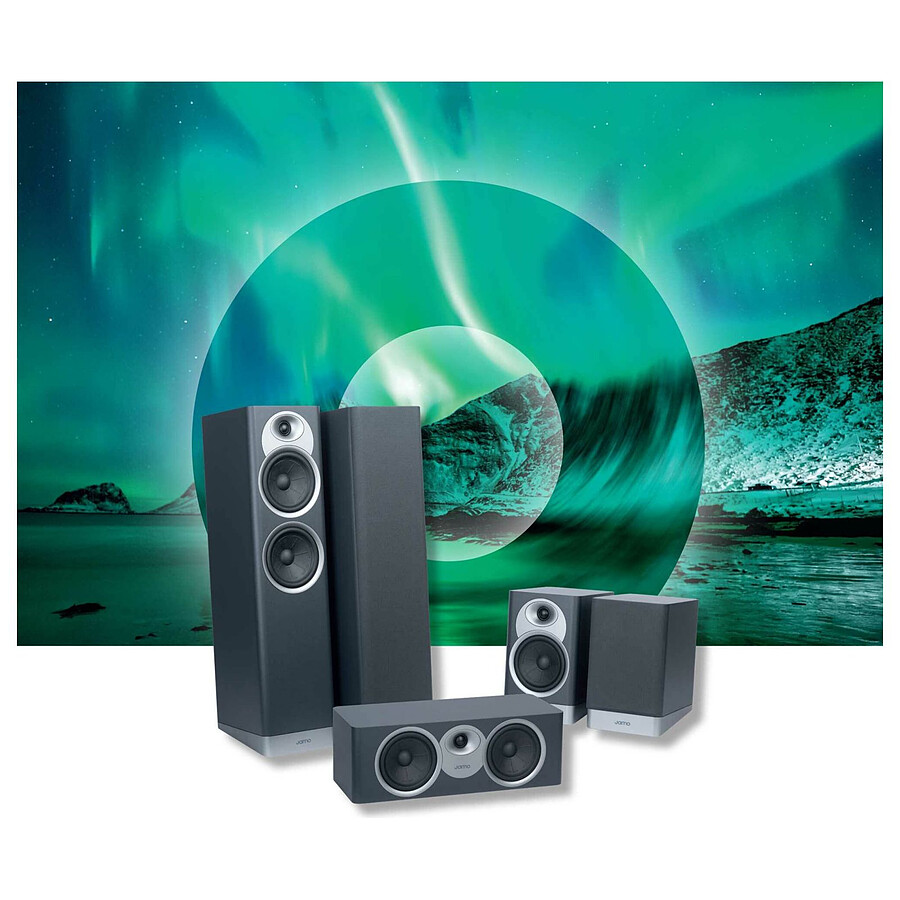 Denon AVR-X2800H DAB Noir + Jamo S7-25HCS Bleu Fjord