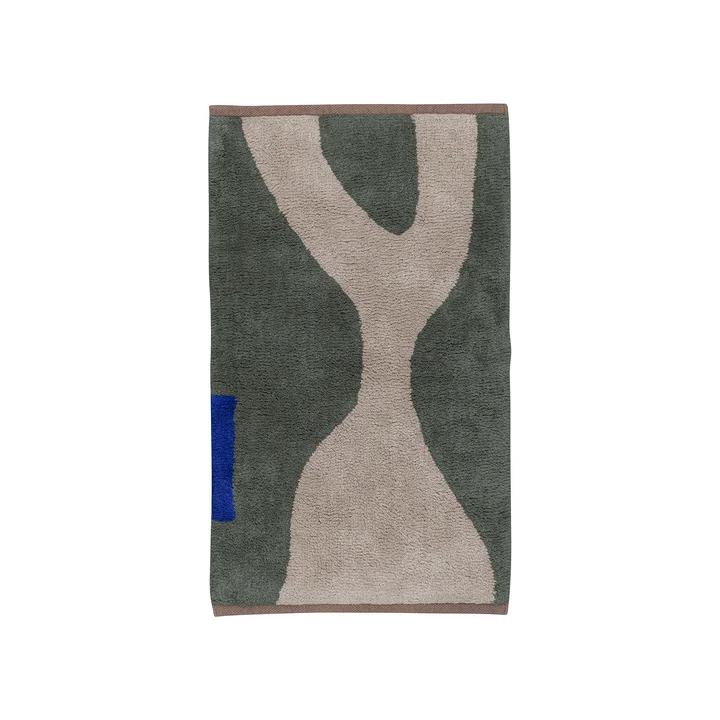 Mette Ditmer - Figura Teppich, 80 x 50 cm, dark olive