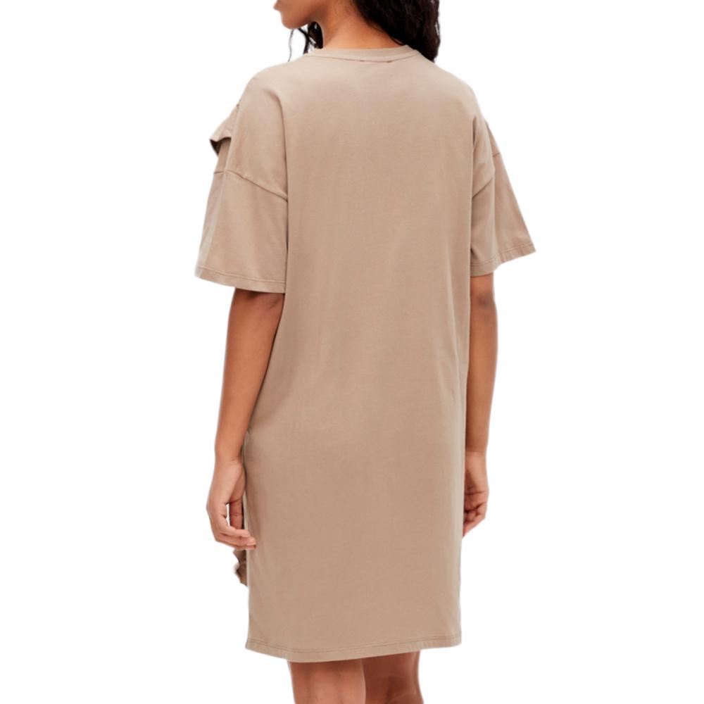 Mamalicious Robe de Grossesse Beige Femme Mamalicious Kaisy Vita